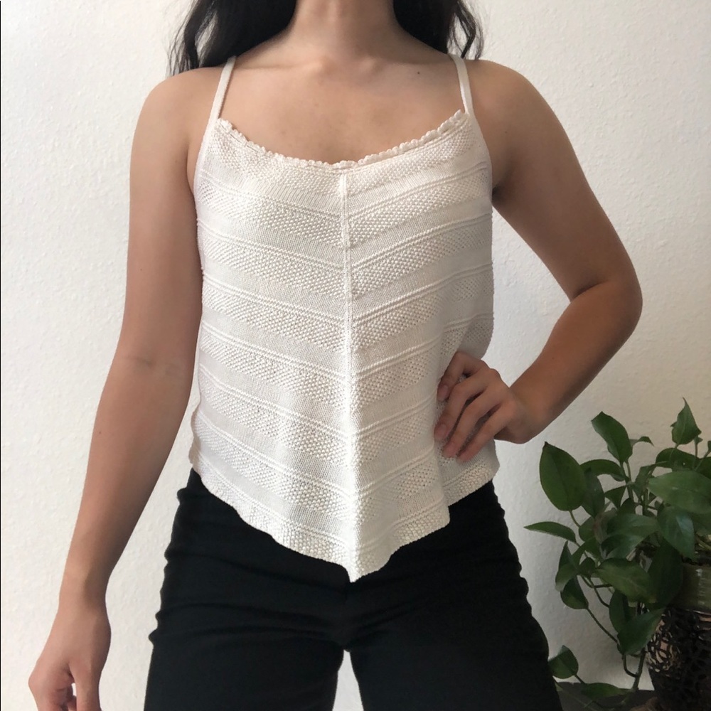 Knit Detailed Tank Top